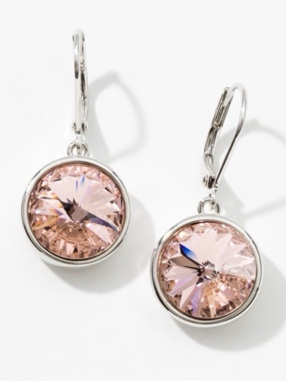 NIB Touchstone Crystal “Vintage Rose” Lulu Earrings; Retired [MSRP $59]